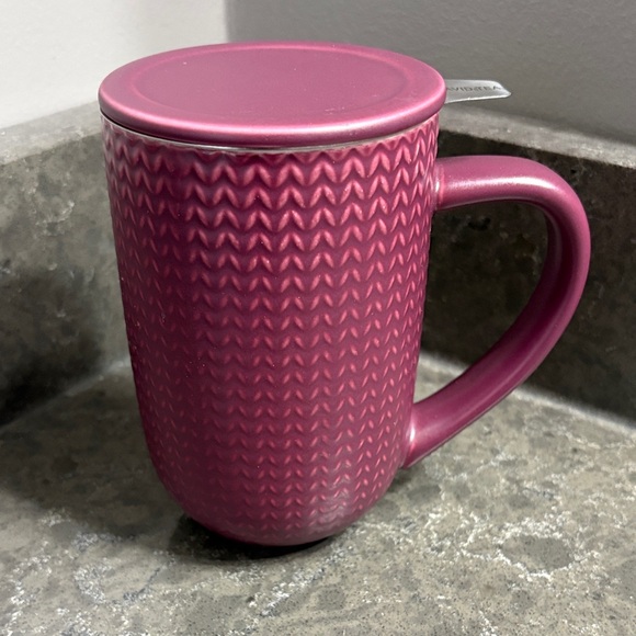Davidstea Other - DavidsTea  Mug with Lid - Pink